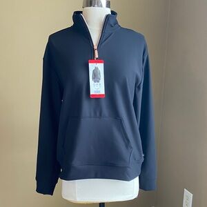 Skechers Go Walk NWT Black 1/4 Zip Pullover Medium